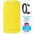 TBZ Flip Cover Case for Samsung Galaxy Alpha with Data Cable and Tempered Screen Guard -Yellow