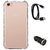 TBZ Transparent Bumper Corner TPU Case Cover for Vivo Y71 with Car Charger and Data Cable