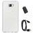 TBZ Transparent Silicon Soft TPU Slim Back Case Cover for Samsung Galaxy On7 Prime with Micro USB OTG Connector Adapter and Data Cable