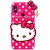 TBZ Hello Kitty Soft Rubber Silicone Back Case Cover for Vivo V9 -Magenta