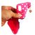 TBZ Cute Hello Kitty Soft Rubber Silicone Back Case Cover for Vivo V9 with Tempered Screen Guard -Magenta