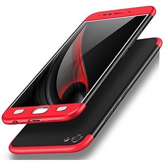 TBZ Ultra-thin 3-In-1 Slim Fit Complete 3D 360 Degree Protection Hybrid Hard Bumper Back Case Cover for Vivo Y71 -Black