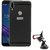 TBZ Soft TPU Slim Back Case Cover for Asus Zenfone Max (M1) ZB555KL with Mobile Car Mount Holder Stand -Black