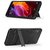 TBZ Tough Shockproof Dual Protection Layer Hybrid Kickstand Back Case Cover for Vivo V9 with Tempered Screen Guard -Black