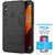 TBZ Tough Heavy Shockproof Dual Protection Layer Hybrid Kickstand Back Case Cover for Vivo V9 with Tempered Screen Guard -Black