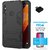 TBZ Tough Dual Protection Layer Hybrid Kickstand Back Case Cover for Vivo V9 with OTG Adaptor and Tempered Screen Guard -Black