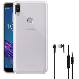 TBZ Transparent TPU Case Cover for Asus Zenfone Max (M1) ZB555KL with Earphone