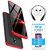 TBZ Ultra-thin 3-In-1 Slim 360 Degree Protection Hard Back Case Cover for OnePlus 6 with Bluetooth Headset Headphones and Tempered Screen Guard -Black