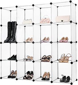 House of Quirk Plastic Shoe Rack, White
