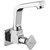 Oleanna Melody Brass Sink Tap With Wall Flange Sink Cock With Swivel Casted Spout Wall Mounted (Disc Fitting | Quarter Turn | Form Flow) Chrome