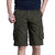 Casual Solid Multi-Pocket Male Cargo Shorts