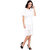 Nice Queen White Color, Half Sleeve, Round Neck, Trendy Dress for Girl's and Women's