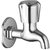 Oleanna Caliber Brass Bib Tap With Wall Flange (Disc Fitting | Quarter Turn | Form Flow) Chrome