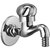 Oleanna Moon Brass Bib Tap Nozzle Cock with Wall Flange (Rising Fitting | Quarter Turn) Chrome