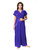 Be You Blue Solid Women Nighty with Robe 2 pieces Nighty