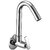 Oleanna Desire Brass Sink Tap With Wall Flange Sink Cock With Swivel Casted Spout Wall Mounted (Disc Fitting  Quarter Turn  Form Flow) Chrome