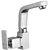 Oleanna Kubix Brass Swan Neck Pillar Tap With Swivel Spout For Sink And Basin Kitchen And Bathroom (Disc Fitting  Quarter Turn  Form Flow) Chrome