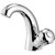 Oleanna Moon Brass Swan Neck Pillar Tap for Sink and Basin Kitchen and Bathroom (Rising Fitting | Quarter Turn | Form Flow) Chrome