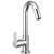 Oleanna Orange Brass Swan Neck Pillar Tap With Swivel Spout For Sink And Basin Kitchen And Bathroom (Disc Fitting | Quarter Turn | Form Flow) Chrome