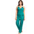 Be You Turquoise Solid Women 4 Pieces Nightwear Set Nighty with robe  Top  Pyjama Set