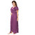 Be You Purple Solid Women 4 Pieces Nightwear Set Nighty with robe  Top  Pyjama Set