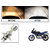 Speedwave  Silver Missile Hi Low Beam H4 Bike Bulb Motorcycle LED Headlight Bulb For Bajaj Pulsar 220F