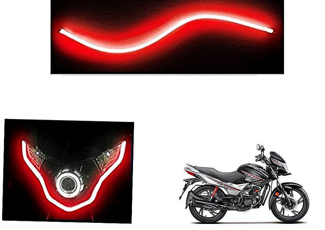 Buy Speedwave Flexible 30cm Bike Headlight Neon Led Drl Tube Red