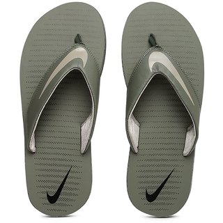 nike grey slippers