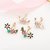 Woman's Pearl Earrings Small Daisy Flowers Hanging Jewelry After Flower Earrings Gift
