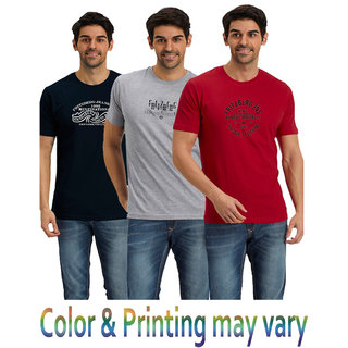 Round neck t shirt for men combo clearance