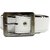 MJ India Fashion Men's of White Leather Belt