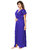 Be You Blue Solid Women Nighty with Robe 2 pieces Nighty