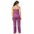 Be You Purple Solid Women 4 Pieces Nightwear Set Nighty with robe  Top  Pyjama Set