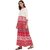Janasya Women's Multicolor Cotton Flared Printed Kurta