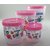 Sagar Airtight With Twister Plastic Containers Set of 4 PCS (2400ml, 1600ml, 800ml, 400ml) Pink