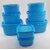 Airtight Plastic Food Storage Containers Set of 8 PCS (1350 ml, 750 ml, 500 ml, 250 ml), Blue