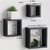 The New Look Square Set of 3 Black Shelf