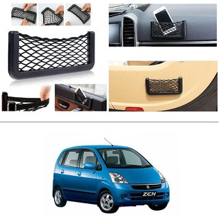 KunjZone Storage Bag Box Car Seat Side Back Net Phone Holder Pocket Organizer For Maruti Suzuki Zen