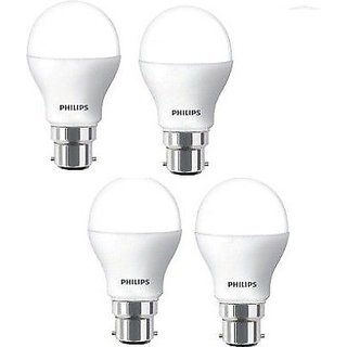 Philips 9W LED Bulb (Pack of 4, Cool White )