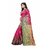 Indian Beauty Women's Banarasi Cotton Silk Saree With Blouse Piece (Butter Pink)
