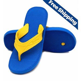 Nexa Brother Blue and Yellow Flip Flops