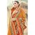 Mustard Colored Fancy Fabrics Heavy Embroidered Saree