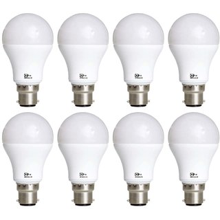 alpha pro b22 12 watt led bulb pack of 8 warranty 6 months