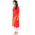 Unimod Chic Fashion Orange Tie Dye Patchwork Printed Kurti Dress