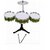 OH BABYBABY The New And Latest Jazz Drum Set For Kids With 3 Drums And 2 Sticks SE-ET-170