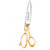 Yazdan Tailor Scissor 08 Inches  Brass Handle Series Handcrafted Scissors (Set of 1, Brasso Gold)