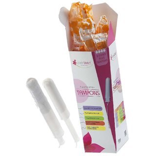 everteen Applicator Tampons (SuperPlus, 12-15g) 8pc  freedom to swim and play during periods with superior leak protec