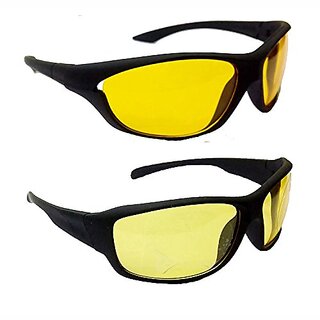                       Hrinkar Yellow Mirrored Sports Unisex Sunglasses                                              