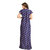 Be You Navy Blue Floral Women Nursing / Maternity Gown