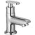 Oleanna Metroo Brass Pillar Cock For Wash Basin And Sink Tap (Disc Fitting  Quarter Turn  Form Flow) Chrome